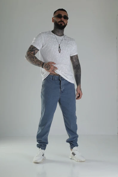 Mavi Kot Jogger Pantolon COC2041 - Resim 5