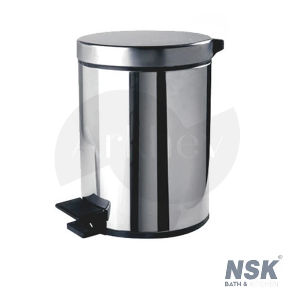 NSK Nobia Pedallı Çöp Kovası - Parlak Paslanmaz / 12 LT - N1093902 ürün görseli 1