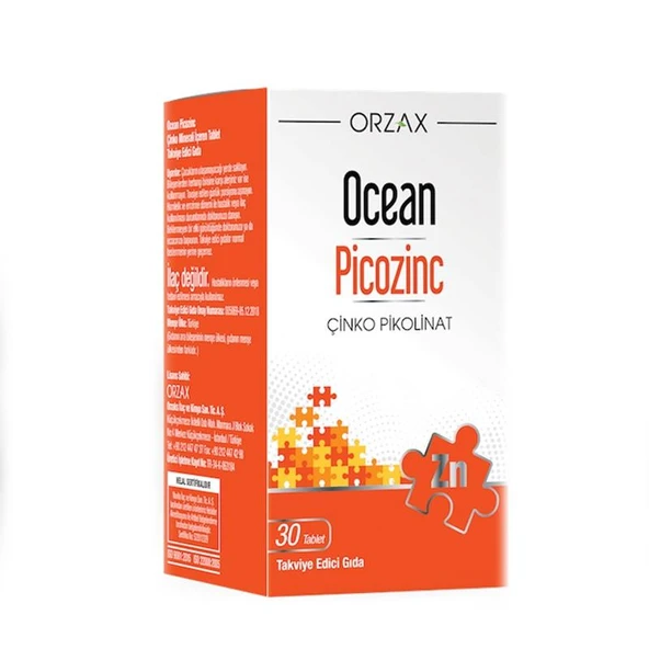 Picozinc Takviye Edici Gıda 30 Tablet ürün görseli 1