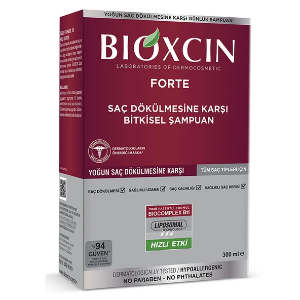 Forte Yoğun Saç Dökülmesine Karşı Bitkisel Şampuan Tüm Saçlar İçin 300 ml ürün görseli 1