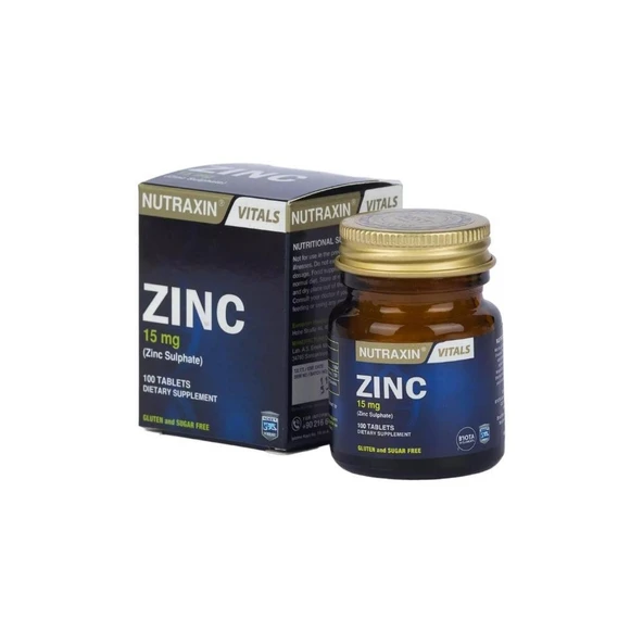 Zinc Sulphate Çinko İçeren Takviye Edici Gıda  100 Tablet ürün görseli 1