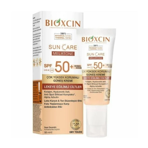 Bioxcin Sun Care Lekeli Ciltler için Güneş Kremi SPF 50+ 50 ml - Renkli ürün görseli 1