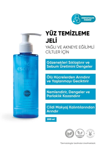 Esomed Yüz Temizleme Jeli 200 ML - Resim 3
