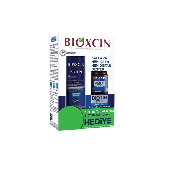 Biotin 5000 mcg Çinko 15 mg 60 Tablet ALANA Biotin Şampuan 300 ml HEDİYE ürün görseli 1