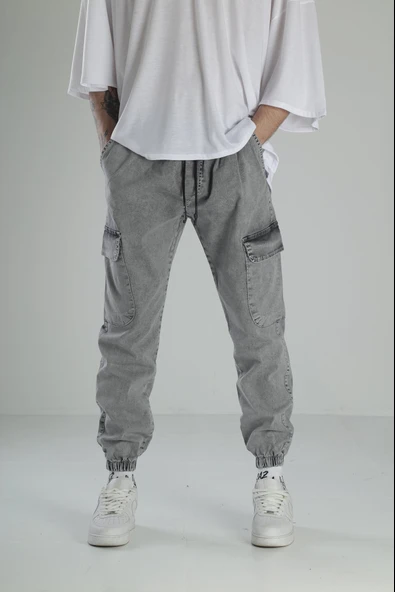 Premium Kalite Gri Jogger Pantolon COC1917 ürün görseli 1