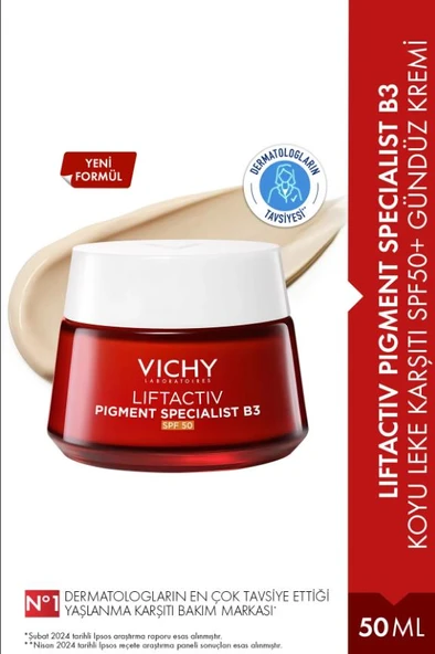 Liftactiv B3 SPF50 Koyu Leke Karşıtı Gündüz  Kremi 50ml ürün görseli 1