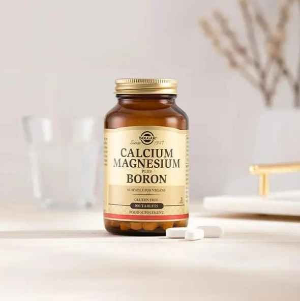 Solgar Calcium Magnesium Plus Boron 100 Tablet - Resim 2