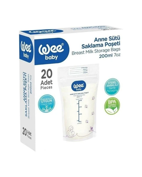 Wee Anne Sütü Saklama Poşeti 20'li ürün görseli 1