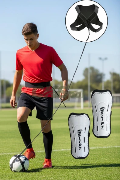 Başlangıç Futbol Seti – Antrenman Kemeri + Top Tutucu + Cırtlı Tekmelik – Futbol Çalışma ve Koordinasyon Seti ürün görseli 1
