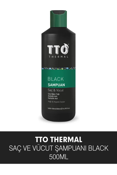 TTO Black Saç Ve Vücut Şampuanı 400+100 Ml ürün görseli 1