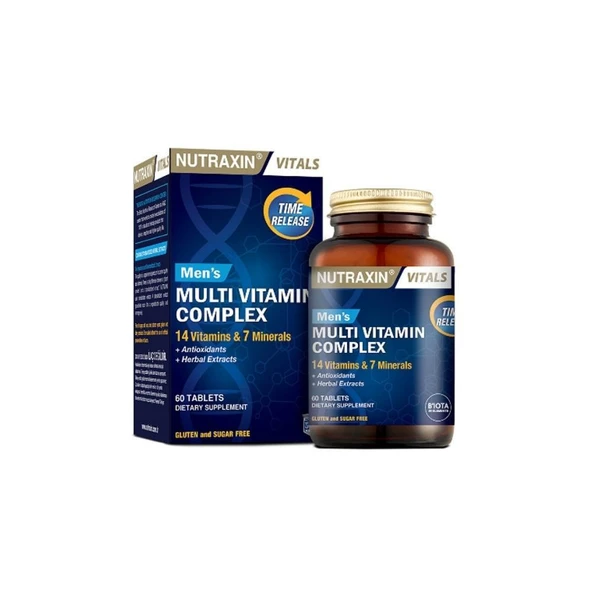 Men's Multi Vitamin ve Mineraller İçeren Complex Takviye Gıda 60 Tablet ürün görseli 1
