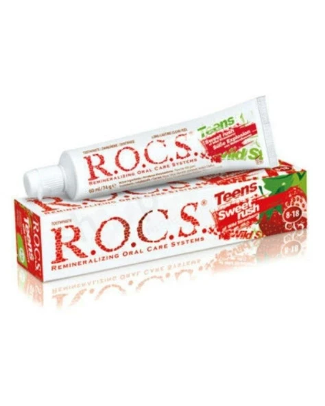 Rocs 8-18 Yaş Diş Macunu Yaban Çileği 60 Ml ürün görseli 1
