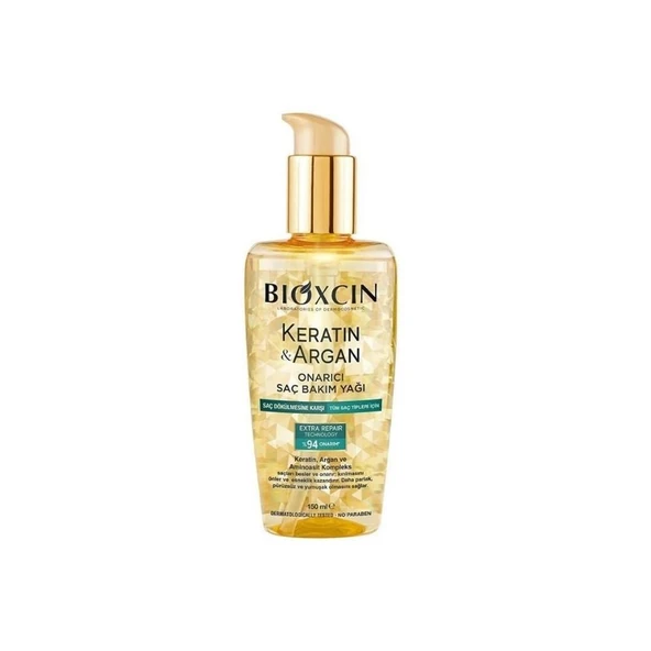 Keratin Argan Onarıcı Saç Bakım Yağı 150 ML ürün görseli 1