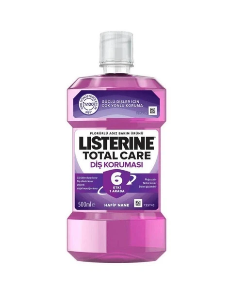 Listerine Total Care 6 Etki 1 Arada Nane Aromalı Ağız Bakım Suyu 500ml ürün görseli 1