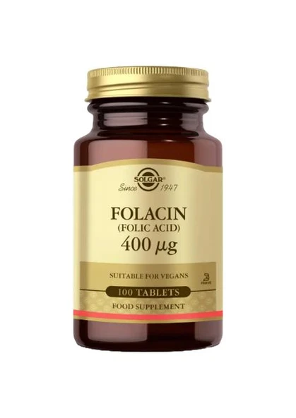 Solgar Folic Acid 400 Mcg 100 Tablet ürün görseli 1