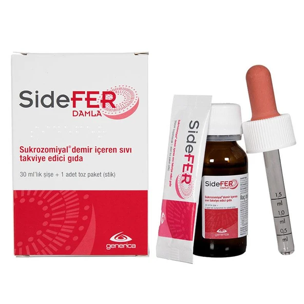 Damla Takviye Edici Gıda 30ml Şişe + 1 Adet Toz ürün görseli 1