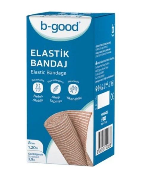 B-Good Elastik Bandaj 8cm x 3.5m ürün görseli 1