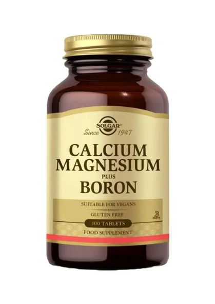 Solgar Calcium Magnesium Plus Boron 100 Tablet ürün görseli 1