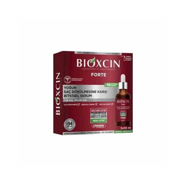 Forte Yoğun Saç Dökülmesine Karşı 3'lü Bitkisel Saç Serumu 3 x 50 ml ürün görseli 1