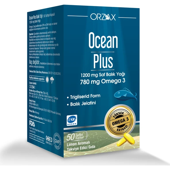 Plus Balık Yağı 1200mg 50 Kapsül ürün görseli 1