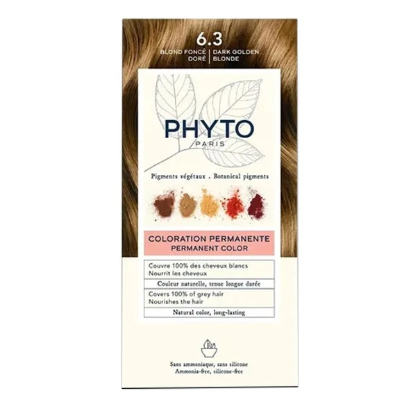 Phyto Phytocolor Bitkisel Saç Boyası - 6.3 Koyu Kumral Dore Yeni Formül ürün görseli 1