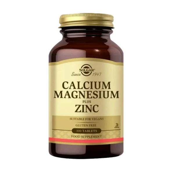 Solgar Calcium Magnesium Plus Zinc 100 Tablet ürün görseli 1