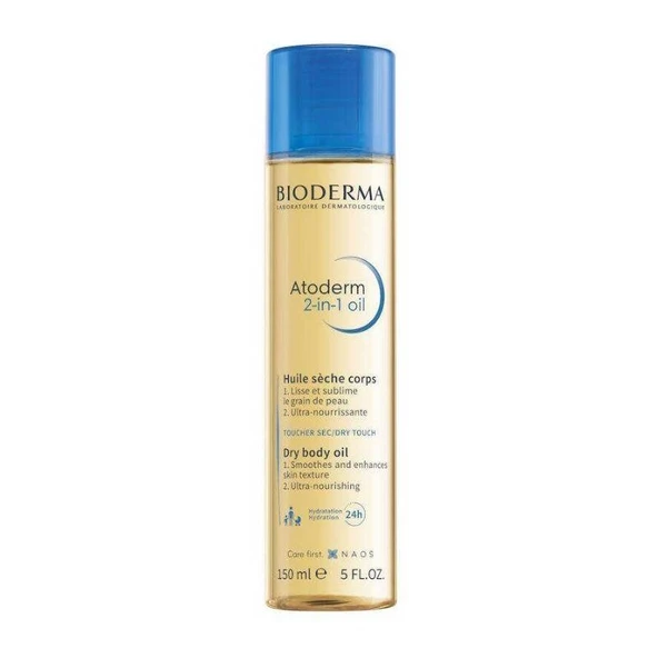 Bioderma Atoderm 2-in 1 Body Oil - Çatlak Önleyici Nemlendirici Bakım Yağı 150ml ürün görseli 1