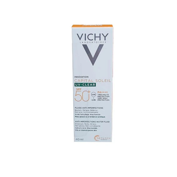 Capital Soleil UV-CLEAR Yağlı Ve Akne Eğilimli Ciltler İçin SPF50+ Güneş Koruyucu 40ml ürün görseli 1