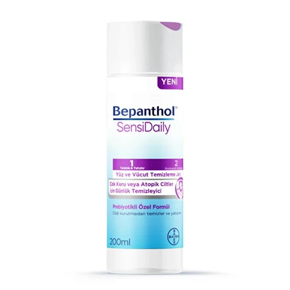 Bepanthol SensiDaily Yüz ve Vücut Temizleme Jeli 200 ml ürün görseli 1