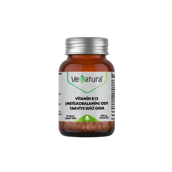 Vitamin B12 (Metilkobalamin) ODT İçeren Takviye Edici Gıda 90 Ağızda Dağılan Tablet ürün görseli 1