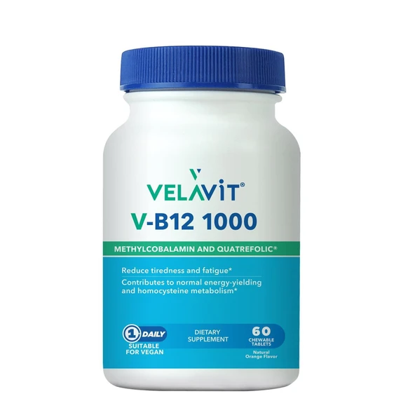 Velavit V-B12 1000 Çiğneme Tableti 60 Adet ürün görseli 1
