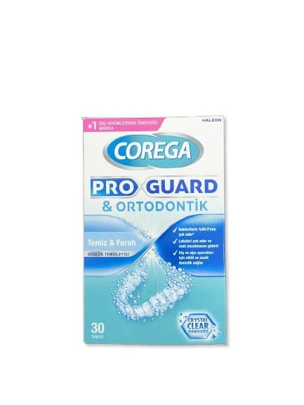 Corega Proguard & Retainer 30'lu Protez Temizleme Tableti ürün görseli 1