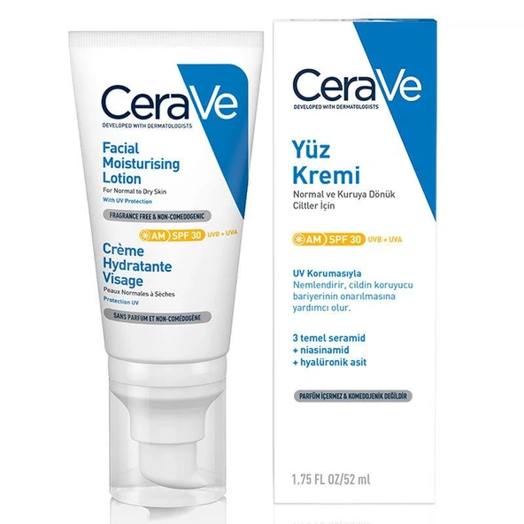 Cerave Nemlendirici Yüz Kremi SPF30 52 ml ürün görseli 1