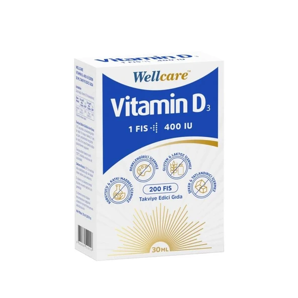Wellcare Vitamin D3 400 IU Sprey 30 ml ürün görseli 1