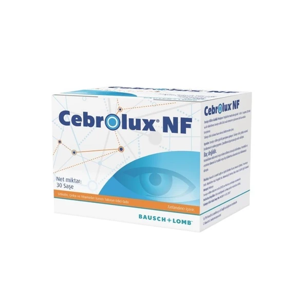 Cebrolux NF Sitikolin, Çinko Ve Vitaminler İçeren Takviye Edici Gıda 30 Saşe ürün görseli 1