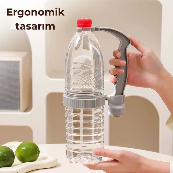 ShopyTech Ayarlanabilir İçecek Şişe Taşıma Sapı Ergonomik Tutma Kolu Şişe Açacaklı Su Yağ Şişesi Kulpu ürün görseli 1