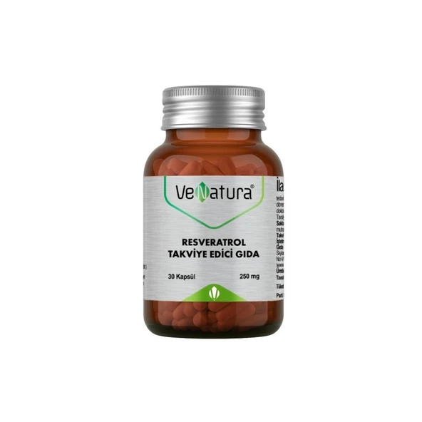 Resveratrol İçeren Takviye Edici Gıda 250mg 30 Kapsül ürün görseli 1