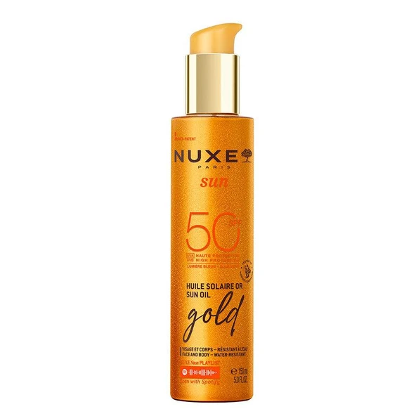 Nuxe Sun - Altın Işıltılı Bronzlaştırıcı Güneş Koruyucu Yağ SPF50 150 ml ürün görseli 1