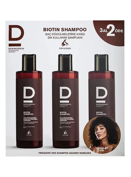 Dermoskin Biotin Shampoo For Women 200ml 3 Al 2 Öde ürün görseli 1