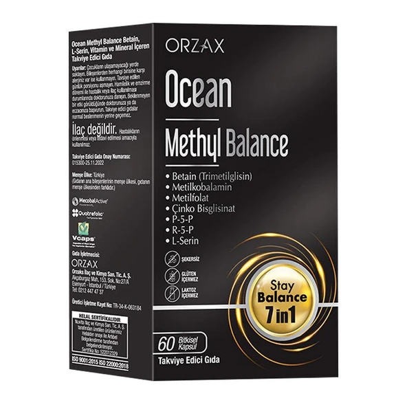 Methyl Balance Takviye Edici Gıda 60 Kapsül ürün görseli 1