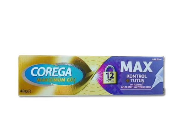 Corega Maksimum Kontrol + Tutuş Yapıştırıcı Krem 40 Gr ürün görseli 1