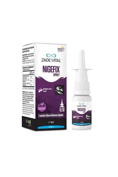 Zade Vital Nigefix Çörek Otu Yağı İçeren Nazal Sprey 15 ML ürün görseli 1