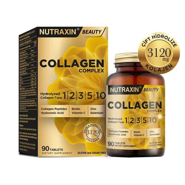 Nutraxin Collagen Beauty Complex Hidrolize 90 Tablet ürün görseli 1