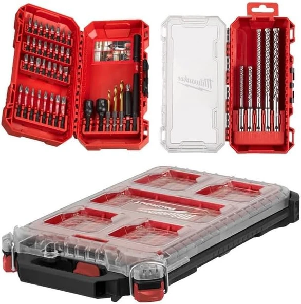 Milwaukee Packout Delme Vidalama Seti 45 Parça 4932499761 ürün görseli 1