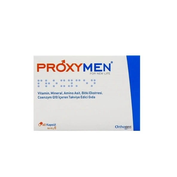 Proxymen Vitamin, Mineral, Amino Asit, Bitki Ekstresi, Koenzim Q10 İçeren Takviye Edici Gıda 60 Kapsül ürün görseli 1