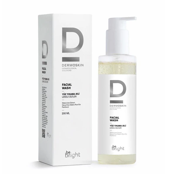 Dermoskin Be Bright Lekeli Ciltler için Yüz Yıkama Jeli 200 ml ürün görseli 1