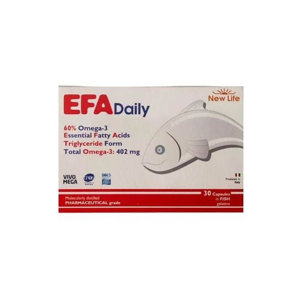 EFA Daily Balık Yağı İçeren Takviye Edici Gıda 30 Kapsül ürün görseli 1