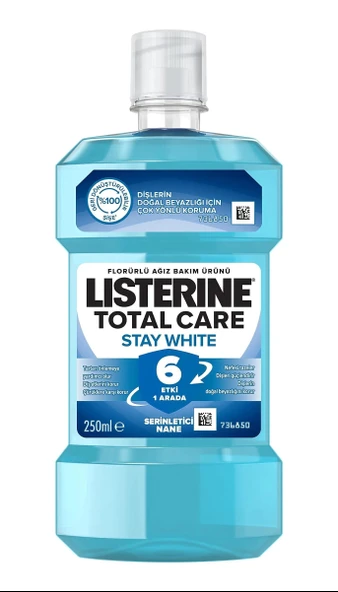 Listerine Total Care Stay White Ağız Gargarası 250 ml ürün görseli 1