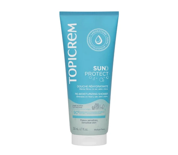 Topicrem Sun Protect Re-Moisturizing Shower Güneş Sonrası Duş Jeli 200ml ürün görseli 1