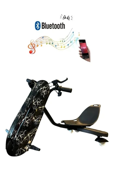 Citymate Drift Car Elektrikli Kaykay Bluetooth Dirift Kar Hoverboard Scooter Ledli Bluetoothlu D02 ürün görseli 1